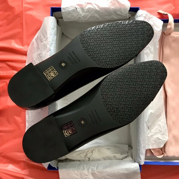 Stuart Weitzman Black Sleek Bow Flats - Picture 3 of 5